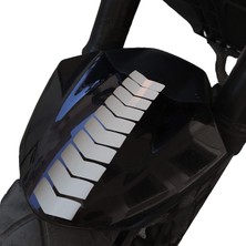 Renas Store Ok Tasarımlı Süt Beyaz Çamurluk Kask Sticker