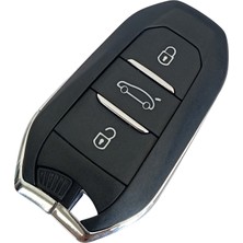 Kasey Peugeot 208 308 508 2008 3008 5008 Uyumlu Smart Kumanda Anahtar Kabı Oto Anahtarlık Logolu