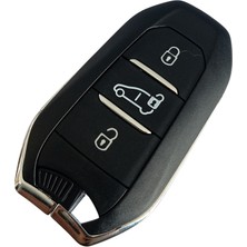 Kasey Citroen Berlingo Uyumlu Smart Kumanda Anahtar Kabı Oto Anahtarlık Orta Ticari Tuşlu Logolu
