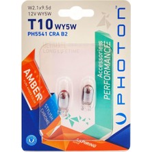 Renas Store Photon Ampul T10 W5W Chrome 12V Amber Performance Pht PH5541 Cra B2