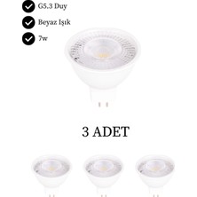 Kendal Elektrik K2 KES049B LED Ampul 7W Gu5.3 Duy Beyaz Işık - 3’lü Paket