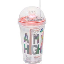 Renas Store Vagonlife Pipetli Su Matarası 450ML Bpa Free Kırmızı Spor Şişesi