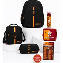 Galatasaray Lisanslı 5’li Okul Çantası Seti Sırt Çantası Beslenme Çantası Kalemlik Matara Beslenme Kabı