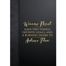 Renas Store Winners Must Have Two Things: Definite Goals, And A Burning Desire To Achieve Them.: 122 Pages Blank Lined, 6x9", Motivational Quote With Amazing ... Checklists Or Notes On Things You Want To D