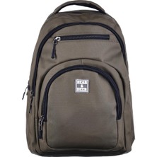 Renas Store Bear&deer Fibro Unisex Çocuk Sırt Çantası Haki Standart