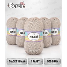 Nako Elit Baby - 04770 Sünger Taşı - 5'li Paket - 100GR/250M - Bebek Ipi - Anti Pilling Tüylenmez Ip