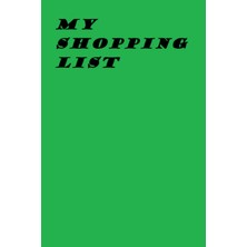 Renas Store Independently Published My Green Shopping List, 6x9, 50 Pages