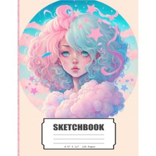 Renas Store Sketchbook: Anime Girl, Blank Sketch Book For Kids, Adults, Artist Notebook/journal For Drawing, Writing, Sketching Or Doodling, 120 Blank Pages, 8.5X11 (Blank Drawing Book)