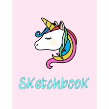 Renas Store Sketchbook Unicorn, 100 Pages Of 8.5"X11" Blank Paper - Perfect For Sketching, Drawing, Coloring (Sketchpads For Kids, Children)
