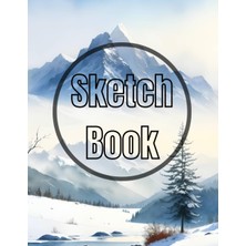 Renas Store Sketch Book: Premium Watercolor Winter Mountain Design Cover Page Sketchbook Blank Paper Pad 8.5" x 11" - Sketchbook 120 Pages Blank Paper Book For ... Unlined Journal Soft Cover Sketchbooks