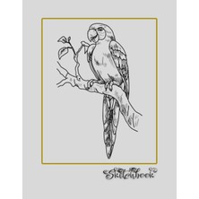 Renas Store Sketchbook: Bird Sketch, Large 8.5" x 11", 110 Pages, Perfect For Everyone, Crayons, Pencils, Drawing And Sketching