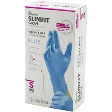 Hace Bazaar Reflex Slimfit Glove KOD-027 S Mavi Pudrasız Muayene Eldiven 100LÜ (4887)