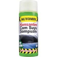 Renas Store BADEM10 Automix Araba Araç Otomobil Oto Silecek Temizleme Konsantre Cam Suyu Şampuanı Çam Kokulu 50 ml