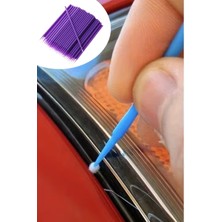 Renas Store Buffer® 100’LÜ Mini Tek Kullanımlık Araba Rötüş Fırçası –ince Uçlu Yumuşak Kıllı Boya Uygulayıcı, Otomotiv Detaylandırma