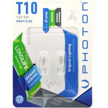Renas Store Photon Ampul W5W 12V 2'li Blister Minyatür Pht PH5715 B2
