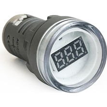 Renas Store Mini Dijital Voltmetre 22MM Ac 60-500V LED Beyaz Işık