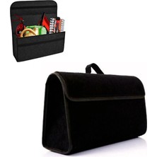 Renas Store Wonkey - Araç Bagaj Düzenleyici Çanta, Premium Kalın Araba Çantası Organizer, Oto Içi Aksesuar Malzeme Düzenleme, Otomobil Alet Saklama Kutusu - 50 x 24 x 17 cm