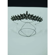 Magic Tiara Kristal Taşlı Yaprak Desenli Prenses Tacı – Gelin, Nişan ve Kına Tacı, 8 Renk Seçeneği