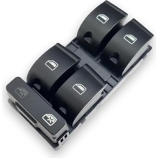 Renas Store VASS41 Sol Ön Kapı Cam Açma Düğmesi Takımı 8E0959851B Audi A4 ile Uyumlu 2005-2008