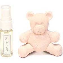 Renas Store Missi Pembe Ayıcık Taşlı Vanilya Sandal Araba/araç Kokusu (20 ml Esans ile Birlikte)