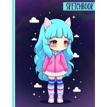 Renas Store Anime Chibi Girl Artist Sketchbook: A Cute Anime Manga Large Blank Paper Sketch Book For Girls, Teens, And Artist Kids To Drawing, Sketching, Journal, Doodling, Coloring | 120 Pages Of "8.5X11".