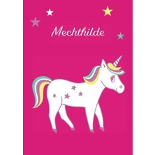 Renas Store Mechthilde: Einhorn Malbuch / Tagebuch / Notizbuch - Dın A4 - Blanko