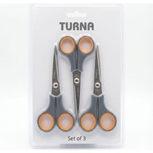 Renas Store Smartizi 3 Adet Büyük Boy Ofis Makası - 15 cm - Paslanmaz Çelik Ev ve Iş Yeri Tipi Makas