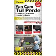 Renas Store BADEM10 Automix Araba Araç Otomobil Oto Güneş Koruyucu Gölge Yan Cam Pencere Tül Perde Güneşliği 44817