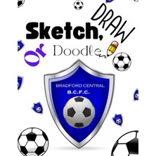 Renas Store Football Themed 100 Page Drawing Sketch Pad - Bradford Central Fc Design