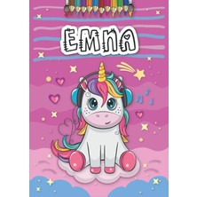 Renas Store Emna: Livre De Coloriage Personnalisé Pour Emna | Licorne | Cadeau D'anniversaire Pour Fille ... | 4 À 8 Ans | 25 Motifs De Licorne Avec Le Prénom Emna, Grand Format A4 (21 x 29.7 Cm)