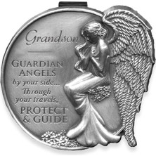 Renas Store Angelstar 15687 Grandson Guardian Angel Vizör Klipsli Vurgu, 5,5 Cm, Siyah