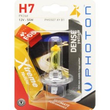 Renas Store Photon Ampul H7 12V 55W Xtreme Yellow (Tekli Blister) Pht PH5507 Xy B1