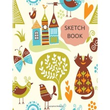 Renas Store Sketchbook: Cute & Funny Cover . Large Blank Sketch Books For Kids 9-12 , 120 Pages, 8.5 x 11, For Drawing, Sketching & Writing.