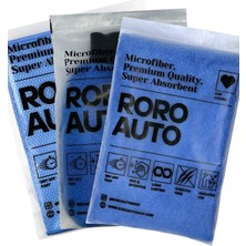 Renas Store Alpler Mavi Mikrofiber Yıkama & Kurulama Seti Yıkama Eldiveni Cam Bezi Kurulama Havlusu