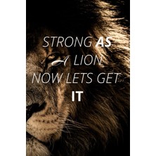 Renas Store Independently Published Strong As A Lion Now Lets Get It: Motivational Writing Journal For Adults, Teens