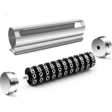 Renas Store Araç Numaratör - Çevirmeli Dayanıklı Metal Kasa Park Telefon Numarası Torpido Üstü Araba Telefon Numaralık Oto Aksesuar (Renk Karışık)
