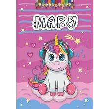Renas Store Mary: Livre De Coloriage Personnalisé Pour Mary | Licorne | Cadeau D'anniversaire Pour Fille ... | 4 À 8 Ans | 25 Motifs De Licorne Avec Le Prénom Mary, Grand Format A4 (21 x 29.7 Cm) (French Edition)