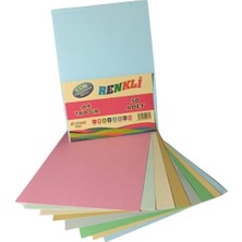 Renas Store Lüx Hamurundan Boyalı Renkli 50'li Fotokopi Kağıdı/fon Kartonu/baskı Kağıdı 160 Gr. (50 Adet) 129914531001