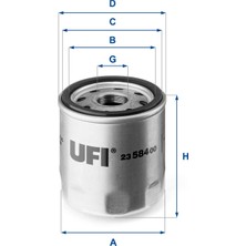 Renas Store Ufı Yağ Filtresi Vidali Citroen Jumper 2.2 11, Ford Transit 2.2 13, Peugeot Boxer 2.2 11, Land Rover Defender 2.2 11-16 - 23.584.00