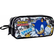 Renas Store Sonic Lisanslı Çift Gözlü Okul Kalem Çantası 2045