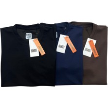 Big Most Erkek 3'lü Set Premium Modal Kumaş Regular Fit Basic Tişört