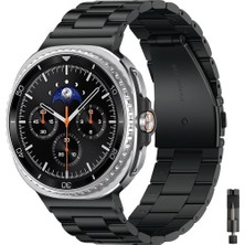 Samsung Galaxy Watch 9 44MM 40MM / Galaxy Watch 9 Classic 46MM ile Uyumlu Paslanmaz Çelik Kordon