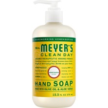 Renas Store Mrs. Meyer's Clean Day Sıvı El Sabunu, Zalimsiz ve Biyolojik Çözünür Elde Yıkama Formülü Uçucu Yağlarla Üretilmiştir, Hanımeli Kokusu, 12,5 Oz Şişe