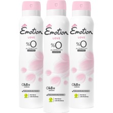 Renas Store Emotion Love Kadın Alüminyumsuz Vegan Deodorant 3X150 ml