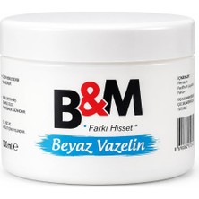 Renas Store B&m Beyaz Vazelin 150 ml - Çok Amaçlı Yoğun Nemlendirici, Topuk ve Dudak Çatlak Karşıtı Cilt Koruyucu