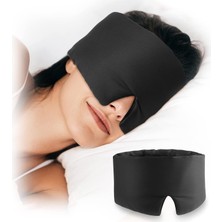 Renas Store Aputue Göz Maskesi Eye Mask, Yüzde 100 Pamuklu Nefes Alabilir Yumuşak Kumaş, Ayarlanabilir Kayışlı Işık Sızdırmaz Konforlu Tasarım, Uyku Seyahat ve Yoga Için Erkek Kadın Uyumlu Siyah Gece Bandı