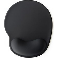 Renas Store Tıger Track Siyah Bilek Destekli Ergonomik - Kaymaz Taban Mouse Pad