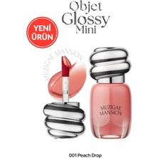 Renas Store Muzıgae Mansıon Nemlendirici, Parlak Bitişli Mini Tint Objet Glossy Mini (001 Peach Drop)