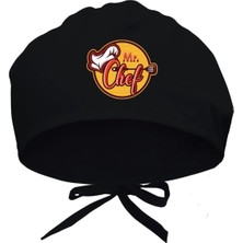 Renas Store Mr. Chef Baskılı Cerrahi Bone - Doktor ve Hemşire Bonesi Hastane Bonesi