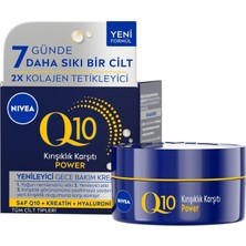 Renas Store Nıvea Q10 Kırışıklık Karşıtı Gece Bakım Kremi 50 Ml,nemlendirici,yenileyici,kreatin,hyaluronik Asit